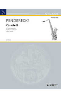 penderecki c. - cuarteto de saxofones (satbar)